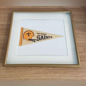 NFL Team Vintage Pennant Flags Framed 11x13